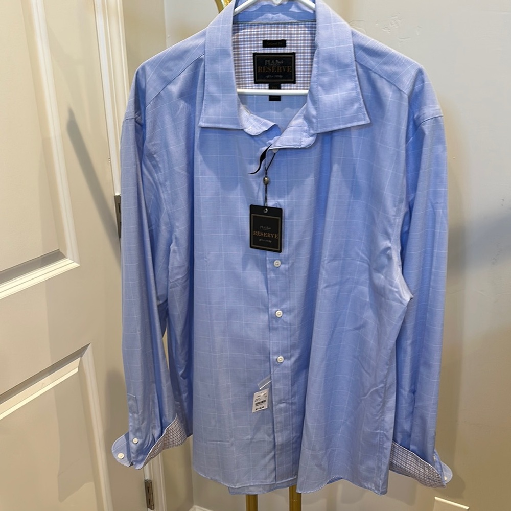 Jos.A.Bank Reserved Light Blue Men's Dress Shirt